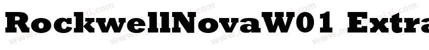 RockwellNovaW01 ExtraBold Regular字体转换
